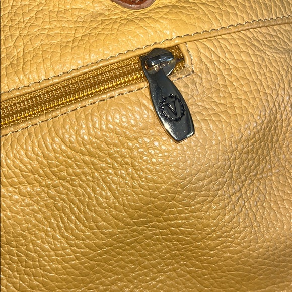 VALENTINA MADE IN ITALY GENTLY LOVED Yellow Leather Tan Tote Shoulder Bag ✨💛 - Picture 12 of 12